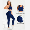 2-Piece Suit, Women's Yoga Suit, Beautiful Back High Waist Trousers Combination, Seamless Elastic Ideal Gym Clothing