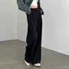 Korean White Suit Pants Women Casual Loose High Waisted Wide Leg Pants Ladies Simple All-Match Office Straight Trousers