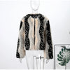 Retro Faux Fur Short Coat Women Elegant Casual Plush Lapel Single Breasted Coats Female Winter Classic Chic Street Outwear