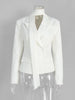Elegant Suit jacket Female Patchwork V-Neck Lace-Up Commute Long Sleeve Autumn Coat For Women Bandage Suit