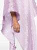 Pleated Women's Medium Length V-neck Drooping Blouse Dress