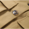 Pocket Stand Collar Long Sleeves Jacket Woman Single Breasted Solid Color Waist Cinching Jackets Versatile Women's Jackets
