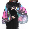 1pc Womens Butterfly Wings Polyester Butterfly Cape for Stage Dress-up Shawl Cloak Fancy Dress Costume 150x70cm