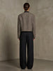 Retro Herringbone Pattern Gold Button Short Suit Jacket Chic Stand Up Collar Single Breasted Coat Simple Autumn Daily Wear