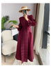 Pleated French Dress for Women In The Spring and Autumn of We Can Deliver One Piece From Stock Maxi Dress for Women