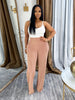 Women High Waist Wide Leg Pants Streetwear Casual Active Trousers