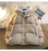 Korean Winter Leisure Cotton Clothes Women Parker coat Y2K Multi-functional Fake Two Pocket Zipper Down Jacket Thick Coat
