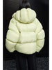 Puffy Cotton Jacket Women Winter Warm Thicken Parka Drawstring Hooded Short Coat Windproof Y2K Streetwear куртка женская