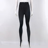 Black Sexy Leggings Women's Pants Solid Commute Wrap Skinny Autumn High Waist Trousers Patchwork Female Pants