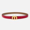 Thin 2.5cm Belts for Women Girls Waist Belt Cowhide Leather MetalBuckle Belt Leisure Dress Jeans Waistband