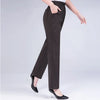 5XL Long Pants Women High Waist Stretch Cotton Straight Trousers Women Loose Solid Work Office Ladies Pants