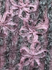 Women's Evening Dress Purple Three-Dimensional Flower Ruffled Long Sleeve Mesh Dresses Autumn Clothing QM782
