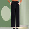 Autumn Winter Middle Aged Women Corduroy Pants Elastic High Waist Casual Straight Pants Large Size Loose Thick Mother Trousers