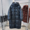пуховик женский зимний Warm Winter Women Coat Long Jacket Korea Oversized Loose Hooded Coats Female Casual Long Overcoat 다운패딩