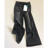 Lady Retro Black Gray High Waist Jeans Pants Women Straight Leg Denim Trousers Girls Loose Fit Thin Casual Pants
