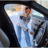 Contrast Skiing Jacquard Sweater For Women Elegant Long Sleeve Zipper Knitted Cardigan Jackets Street Lady Chic Outerwear