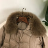 Real Fox Mink Fur Collar Coat Winter Women White Duck Down Jacket Ladies Short Warm Puffer Female Loose Vintage Parka Outerwear
