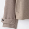 Elegant Stand Collar Short Jacket For Women Lady Outerwear High Street Long Sleeve Single Breasted Female Coats