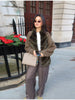 Elegant Fur Knitted Coat Fall Feminine Jackets Vintage Modest Casual-chic Stylish Versatile Party Women Streetwear