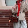 Causal Long Sleeved Grid Female Jacket Drawstring Tight Loose Women's Trench Collar Single Breasted Pocket Outerwear