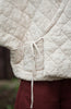 Winter Chinese Style Parkas For Women Bandage Plus Cotton Coats Long Sleeve Loose Pockets Vintage Cotton Parkas