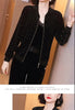 Leisure Golden Velvet Coat Women's Spring Autumn Korean Loose Zipper Jacket Large Size Baseball Outwear Jacket 5XL