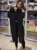Women High Waist Zipper Abdomen Shaping Shark Pants Black Slim Tie-waist Hip Package Pant Female Autumn Lady Trousers