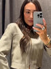 Casual Coat Pant Women Sets Urban Zippers Long Sleeve Jacket Zipper Pleated Straight Trousers Autumn Chic Lady Outfit