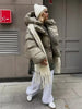 Winter Warm Puffer Jackets Women's Loose Parkas Coat Hooded Bread Jacket Outwear Cotton-padded Solid Quilted Jacket