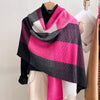 Plaid Scarf Winter Warm Cashmere Women Long Pashmina Foulard Female Scarves Lady Tassel Shawl Wraps Travel Poncho Blanket