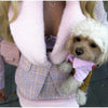 Faux Fur Collar Trim Tweed Set Long Sleeve Side Pockets Chic Women Blazer High Waist Mini Skirt Autumn Elegant Suit