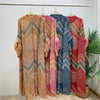 Vintage Chic Printting Straight Pleated Women's Dress Hand-Cranked Floral Long Dresses Spring Clothing 2DB6498