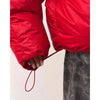 Women Brown Drawstring Waist Puffer Jacket Stand Collar Warm Cotton Padded Coat Casual Oversized Winter Parka Outerwear