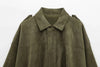 Casual Soft Martini Green Bomber Jackets Women Long Lantern Sleeve Oversized Autumn Winter Coats Outwears