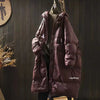 Lagabogy Winter Women Oversize Long Puffer Coat Female Thick Warm White Duck Down Jacket Hooded Loose Parkas Outwear