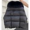 Winter Women Goose Down Jacket Natural Raccoon Fur Collar Coats Parka Puffer Jackets Outwear Coats