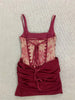 Lace Corset Mini Dress Women Square Neck Wide Strap Ruched Satin Bodycon Short Dress Club Party Cocktail Vestidos
