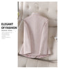 Korean Tweed Blazer Jacket Coat Women Long Sleeve French Slim Woolen Suit Outwear Autumn Winter Casaco