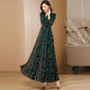 Spring Autumn Elegant Chic Long Sleeve Dresses Women's Slim Long Oversize 4XL Velvet Bronzing Dresses