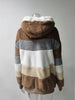 Customizable Uzzdss Winter Women Coat Casual Stitching Plaid Clothes Hooded Zipper Ladies Coat Women Jacket