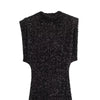 Sequin Mini Dress for Women Elegant O-Neck Fly Sleeve Shiny Short Dress Female Chic Club Evening Party Vestidos