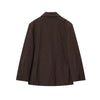 Fall/Winter Women's Street oversized pinstripe shoulder-padded loose suit jacket for women
