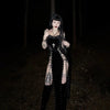 Dark Punk High Split Hem Straps Dess 90s Streetwear Gown Women Sexy Corn Bandage Velvet Dresses Mall Gothic Clothing