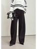 Minimalist Women's Casual Pants Winter Classic Versatile Warm Elastic Drawstring Loose Pants Female Trousers 12424082