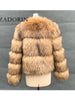 Woman Faux Raccoon Fur Coat Short Warm Fur Top Furry Jacket Women Winter Plush Fluffy Fur Coats for Woman