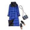 2 IN 1 Reversible Lightweight Duck Down Jacket Women Long Coat Winter White Duck Down Overcoat Woman Puffer Jacket JK-253