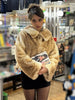 Retro Faux Fur Short Coat Women Elegant Casual Plush Lapel Single Breasted Coats Female Winter Classic Chic Street Outwear