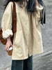 Temperament Short Trench For Women Lapel Single Breasted Solid Color Pockets Design Coat Spring Autumn 2Z2225