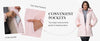 Womens Fleece Long Padding Winter Jacket Down Puffer Outwear with Removable Hood Waterproof Windproof Thicken Park Coat