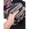 European goods striped cashmere cardigan women spring and autumn round neck soft waxy senior sense wool knit sweater coat